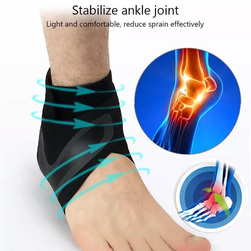 Adjustable Ankle Support Wrap, Foot Protective Sports Ankle Brace, Compression Foot Wrap For Running, Surfing & Exercise Adjustable Ankle Support Wrap, Foot Protective Sports Ankle Brace, Compression Foot Wrap For Running, Surfing & Exercise